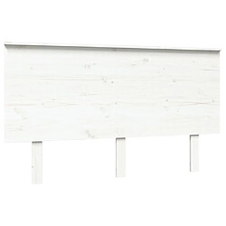 vidaXL Tête de lit Blanc 139x6x82,5 cm Bois massif de pin