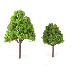 Lot de 20pcs Arbre Modèle Paysage de Modélisme Ferroviaire Echelle N 9.5cm Vert