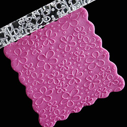 Acheter acrylique rouleau à pâtisserie glaçage fondant décoration de gâteau outils fleur 1