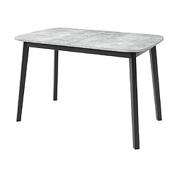 Avis Bestmobilier Magov - table à manger extensible - gris et noir - 4 personnes