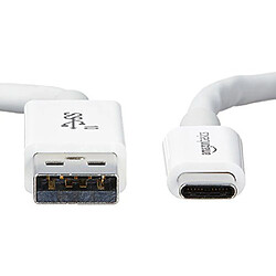 Basics Câble USB Type-C vers USB-A mâle 2e génération - 0,9m - Blanc