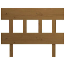 Avis Maison Chic Tête de lit scandinave,Meuble de chambre Marron miel 103,5x3x81 cm Bois massif de pin -MN69780