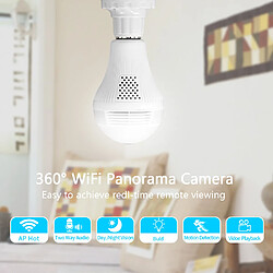 Universal Sans fil léger Sécurité à la maison Sécurité WiFi CCTV Ampoule Lampe Caméra WiFi peut être utilisé pour surveiller les bébés | Caméras de surveillance