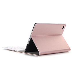 Wewoo A05 Bluetooth 3.0 Ultra-mince ABS détachable Clavier Etui en cuir pour iPad mini 5avec support or rose pas cher