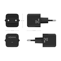 Avis Chargeur mural Aisens ASCH-25W1P013-BK 25 W Noir (1 Unité)