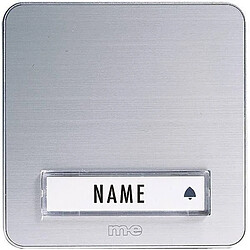 Plaque de sonnette 1x m-e modern-electronics KTA-1 A/S argent 12 V/1 A