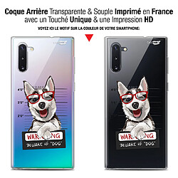 Avis Caseink Coque arrière Samsung Galaxy Note 10 (6.3 ) Gel HD [ Nouvelle Collection - Souple - Antichoc - Imprimé en France] Beware The Husky Dog