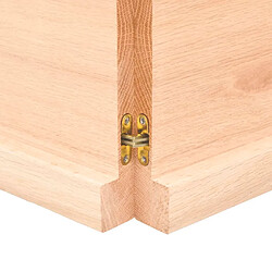 Acheter vidaXL Étagère murale 120x40x(2-4) cm bois de chêne massif non traité