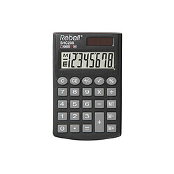 Rebelle Rebell Calculatrice de poche SHC 208, noir ()