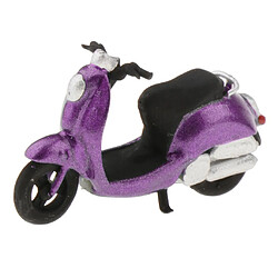 Modèle 1:64 Mini Modèle De Scénario De Disposition De Scooter En Plastique Pour Matchbox Violet pas cher