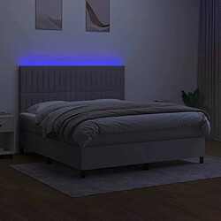 Acheter Sommier à lattes,Cadre à lattes de lit et matelas et LED pour Adulte Gris clair 160x200 cm -MN42649