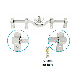 Barre anti effraction 1.20M zingué blanc - JARDINIER MASSARD - J501590