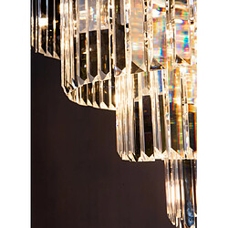 Luminaire Center Chandelier Eulalia Cristal,chrome poli 12 ampoules 53cm