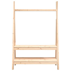 Acheter vidaXL Porte-vêtements 100x45,5x150 cm Bois de pin massif