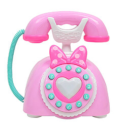 téléphone vintage téléphone fixe enfants prétendent jouer tôt jouet éducatif rose