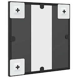 Acheter vidaXL Miroir mural noir 30x30 cm carré fer