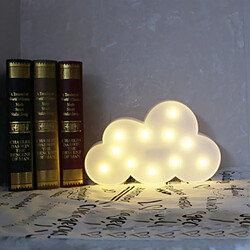 Wewoo Guirlande LED Style de commutateur Forme de nuage Nuit Lampe de chevet chaude de table Chambre à coucher Bureau d'étude Veilleuse Bleu pas cher