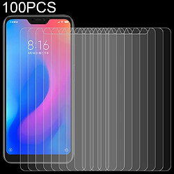 Wewoo Film de verre trempé 100 PCS 0.26mm 9H Dureté superficielle 2.5D de pour bords courbes Xiaomi Redmi Note 6 Pro