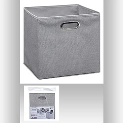 Atmosphera, Createur D'Interieur Boite de rangement pliable - 31 x 31 - Gris chiné