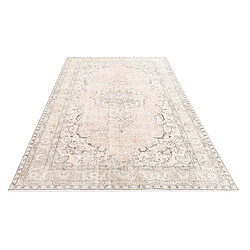 Vidal Tapis de laine 262x160 rose Ultra Vintage pas cher