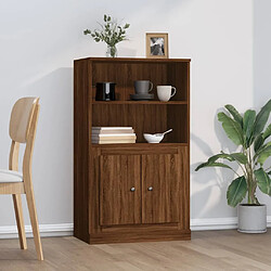 Maison Chic Buffet,Meuble de Rangement,commode pour salon,Cuisine chêne marron 60x35,5x103,5 cm bois d'ingénierie -MN76833