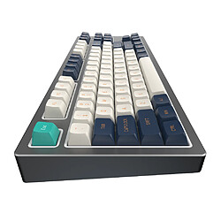 Dark Project / KD87B LTD Aluminum / Black & Cloud Grey - Gateron Cap Teal RGB (ENG) pas cher