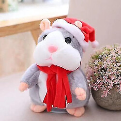 Universal Bébé enfants Noël, répéter le hamster souris animal peluche - mignon speak soundgray Noël 16