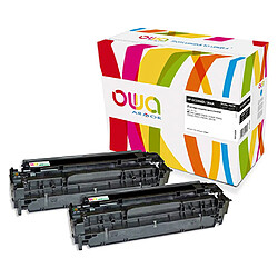 Pack 2 toners noirs Armor Owa compatibles HP 304A - CC530AD