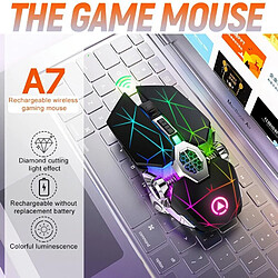 Yonis Souris Gaming Sans Fil RGB Silencieuse