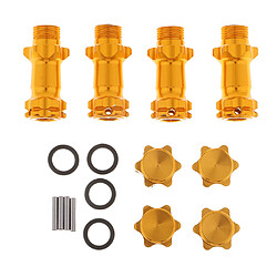 Métal 17mm Hex Hub 30mm Extension Extension plus long combinateur pour voiture RC orange