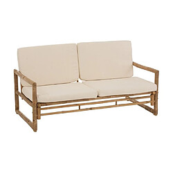 Inside 75 Fauteuil 2 personnes avec coussin LOVA Bambou / Naturel