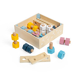 Avis Bigjigs Toys Caisse d'écrous et de boulons en bois