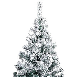 vidaXL Sapin de Noël artificiel LED boules flocons de neige Vert 300cm