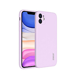 Coque en silicone trou précis de bord droit violet pour votre Apple iPhone 11