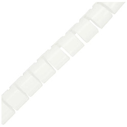 Canal de câble flexible InLine®, 10 m de diamètre, 15 mm, blanc