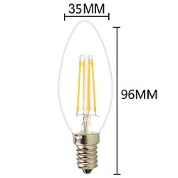 Avis HIGH-TECH & BIEN-ETRE 10X E14 Filament LED 4W Ampoule Edison C35 COB Ampoules Vintage Blanc Chaud 400LM Forme Bougie LED AC 220V