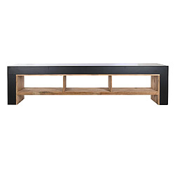 Pegane Meuble TV en bois recyclé et pin coloris naturel - Longueur 240 x Profondeur 48 x hauteur 60 cm