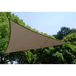 Hesperide Voile d'ombrage triangulaire Curacao - 5 x 5 x 5 m - Taupe