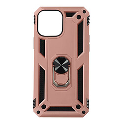 Avizar Coque iPhone 13 Pro Antichoc Hybride Bague Support Vidéo rose gold