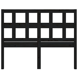 Acheter Maison Chic Tête de lit scandinave pour lit adulte,Meuble de chambre Noir 125,5x4x100 cm Bois massif de pin -MN49348