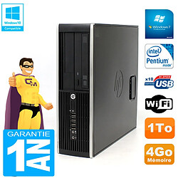 PC HP Compaq Pro 6200 SFF Intel G840 RAM 4Go 1To Graveur DVD Wifi W7 - Occasion