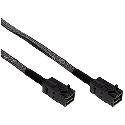 Câble InLine® Mini SAS HD SFF-8643 à SFF-8643 avec bande latérale de 0,5 m