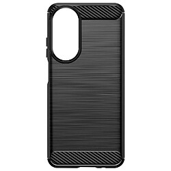 Avizar Coque pour Honor 90 Smart Flexible Effet Carbone et Brossé Noir