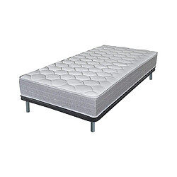 Ebac Matelas + sommier 90x190 Madere - Soutien ferme - Sommier démonté - Made in France