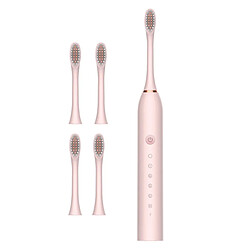 Avis Brosse à Dents électrique 4 Dents Têtes IPX7 Brosse à Dents Automatique étanche Rose