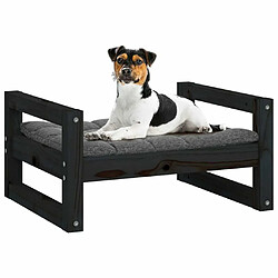 Acheter Maison Chic Niche Lit pour chien | Panier couchage pour chien Noir 55,5x45,5x28 cm Bois de pin solide -GKD47772