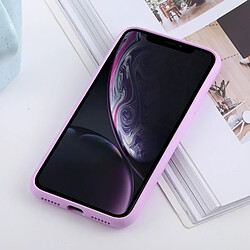 Wewoo Coque TPU antichoc en silicone liquide de couleur solide pour iPhone XR (Violet)