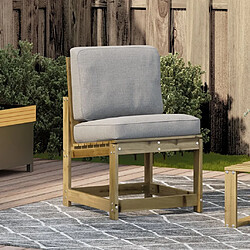 Avis Maison Chic Chaise de jardin,Fauteuil Chaise de terrasse,Chaise d’extérieur 50,5x55x77 cm bois de pin imprégné -GKD89397