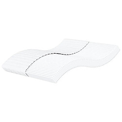 vidaXL Matelas en mousse blanc 160x200 cm dureté H2 H3