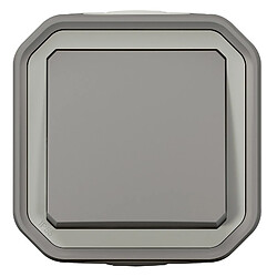 bouton poussoir - no - anthracite - saillie - legrand plexo 069790l